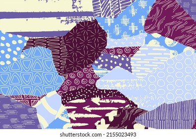 Vector pattern. Abstract background with brush strokes. Monochrome hand drawn texture. Modern graphic design.Hand drawn striped.	