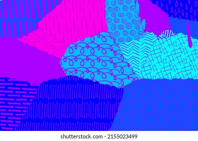 Vector pattern. Abstract background with brush strokes. Monochrome hand drawn texture. Modern graphic design.Hand drawn striped.	