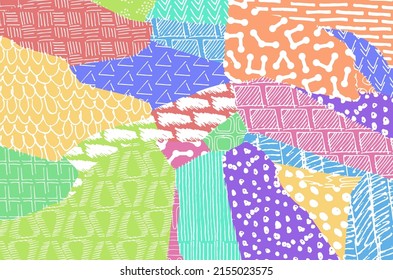 Vector pattern. Abstract background with brush strokes. Monochrome hand drawn texture. Modern graphic design.Hand drawn striped.	