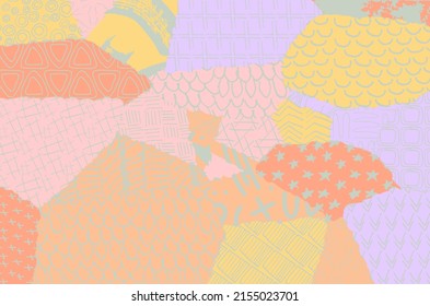 Vector pattern. Abstract background with brush strokes. Monochrome hand drawn texture. Modern graphic design.Hand drawn striped.	