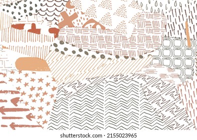 Vector pattern. Abstract background with brush strokes. Monochrome hand drawn texture. Modern graphic design.Hand drawn striped.	