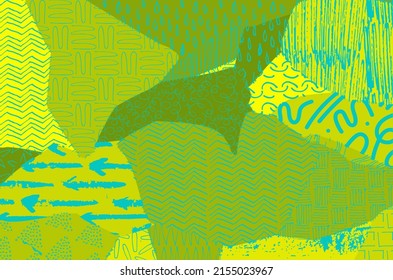 Vector pattern. Abstract background with brush strokes. Monochrome hand drawn texture. Modern graphic design.Hand drawn striped.	