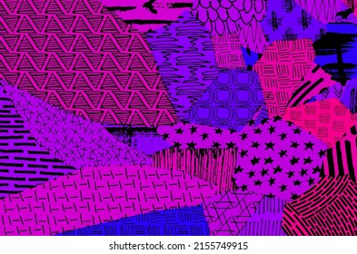 Vector pattern. Abstract background with brush strokes. Monochrome hand drawn texture. Modern graphic design.Hand drawn striped.	
