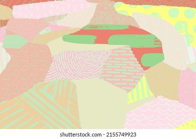 Vector pattern. Abstract background with brush strokes. Monochrome hand drawn texture. Modern graphic design.Hand drawn striped.	
