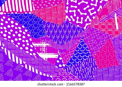 Vector pattern. Abstract background with brush strokes. Monochrome hand-drawn texture. Modern graphic design.Hand-drawn striped.	
