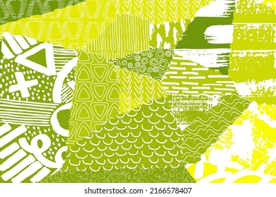 Vector pattern. Abstract background with brush strokes. Monochrome hand-drawn texture. Modern graphic design.Hand-drawn striped.	
