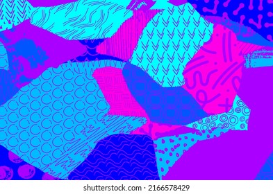 Vector pattern. Abstract background with brush strokes. Monochrome hand-drawn texture. Modern graphic design.Hand-drawn striped.	
