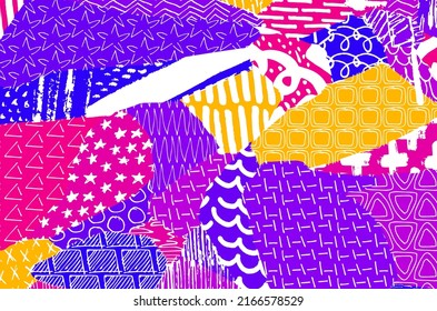 Vector pattern. Abstract background with brush strokes. Monochrome hand-drawn texture. Modern graphic design.Hand-drawn striped.	

