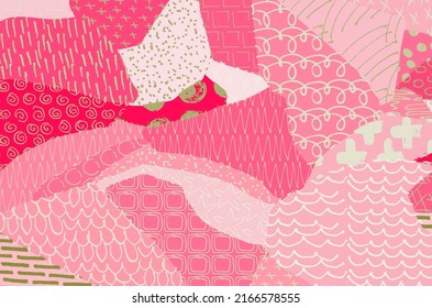 Vector pattern. Abstract background with brush strokes. Monochrome hand-drawn texture. Modern graphic design.Hand-drawn striped.	
