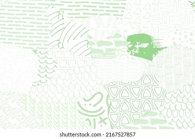 Vector pattern. Abstract background with brush strokes. Monochrome hand-drawn texture. Modern graphic design.Hand-drawn striped.	
