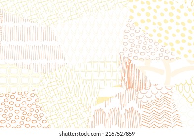 Vector pattern. Abstract background with brush strokes. Monochrome hand-drawn texture. Modern graphic design.Hand-drawn striped.	
