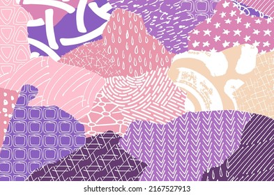 Vector pattern. Abstract background with brush strokes. Monochrome hand-drawn texture. Modern graphic design.Hand-drawn striped.	
