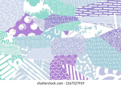 Vector pattern. Abstract background with brush strokes. Monochrome hand-drawn texture. Modern graphic design.Hand-drawn striped.	

