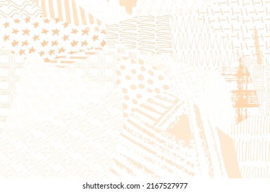Vector pattern. Abstract background with brush strokes. Monochrome hand-drawn texture. Modern graphic design.Hand-drawn striped.	
