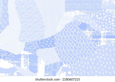 Vector pattern. Abstract background with brush strokes. Monochrome hand-drawn texture. Modern graphic design.Hand-drawn striped.	
