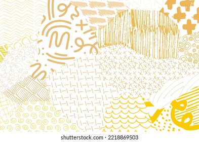 Vector pattern. Abstract background with brush strokes. Monochrome hand drawn texture. Modern graphic design.Hand drawn striped.	
