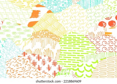 Vector pattern. Abstract background with brush strokes. Monochrome hand drawn texture. Modern graphic design.Hand drawn striped.	
