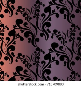 Vector pattern abstract background with colorful ornament. Hand draw illustration.