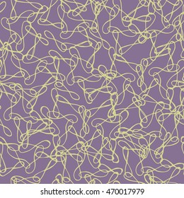 Vector pattern. Abstract background with linear doodles. Repeating minimalist texture. Modern graphic design.