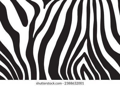 Patrón vectorial. Antecedentes abstractos. Patrón cebra. impresión digital. blanco y negro.