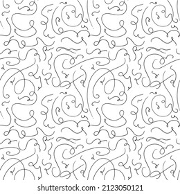 vector pattern abstract black and white line print on fabric print for packaging