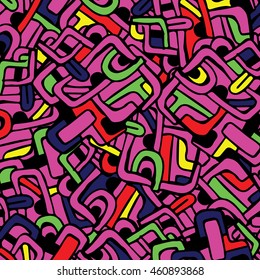 vector pattern with abstract colored elements