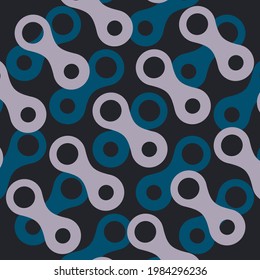 Vector pattern with abstract figures