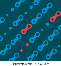 Vector pattern with abstract figures