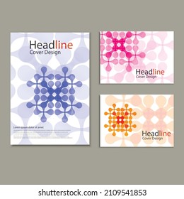 Vector pattern with abstract figures