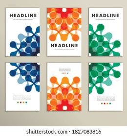Vector pattern with abstract figures for design