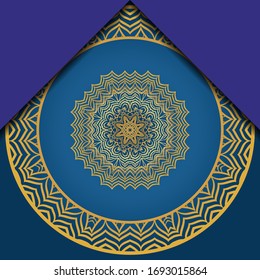 Vector Pattern With Abstract Floral Round Ornament. Oriental Pattern. Indian, Moroccan, Mystic, Ottoman Motifs. 