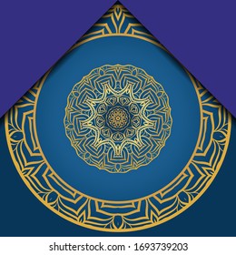 Vector Pattern With Abstract Floral Round Ornament. Oriental Pattern. Indian, Moroccan, Mystic, Ottoman Motifs. 