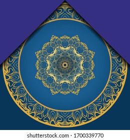 Vector Pattern With Abstract Floral Round Ornament. Oriental Pattern. Indian, Moroccan, Mystic, Ottoman Motifs. 