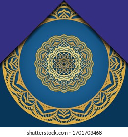 Vector Pattern With Abstract Floral Round Ornament. Oriental Pattern. Indian, Moroccan, Mystic, Ottoman Motifs. 