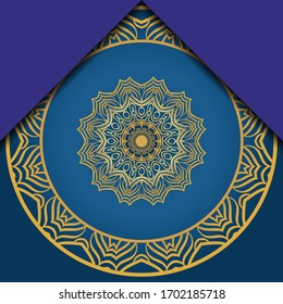 Vector Pattern With Abstract Floral Round Ornament. Oriental Pattern. Indian, Moroccan, Mystic, Ottoman Motifs. 
