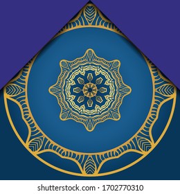 Vector Pattern With Abstract Floral Round Ornament. Oriental Pattern. Indian, Moroccan, Mystic, Ottoman Motifs. 