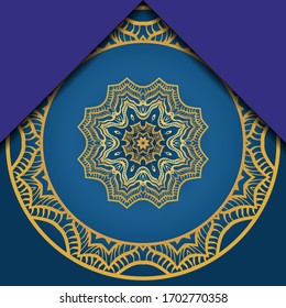 Vector Pattern With Abstract Floral Round Ornament. Oriental Pattern. Indian, Moroccan, Mystic, Ottoman Motifs. 