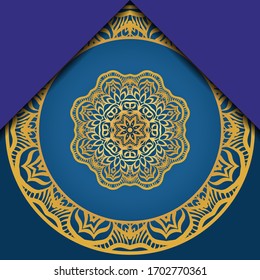 Vector Pattern With Abstract Floral Round Ornament. Oriental Pattern. Indian, Moroccan, Mystic, Ottoman Motifs. 