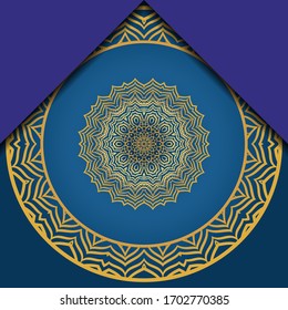 Vector Pattern With Abstract Floral Round Ornament. Oriental Pattern. Indian, Moroccan, Mystic, Ottoman Motifs. 