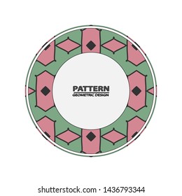  Vector pattern. Abstract geometric frame. Circles abstract background.