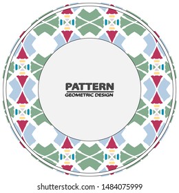 Vector pattern. Abstract geometric frame. Circles abstract background.