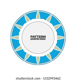 Vector pattern. Abstract geometric frame. Circles abstract background.