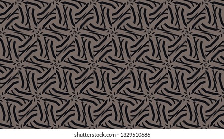 Vector pattern with abstract line in triangles style. Hipster background. For your idea, presentation, smart design. Brown chocolate color. Seamless.