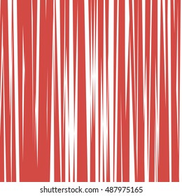 Vector pattern of abstract red stripes on a white background.