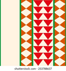 Vector pattern with abstract shapes