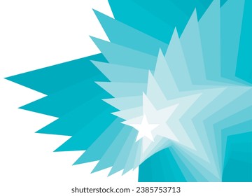 Vector pattern of abstract stars. For holiday packaging, cards, web, posters, social networks, wall and window decor, Abstract blue background. Vector illustration.