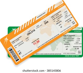 Vector  pattern of airline boarding pass