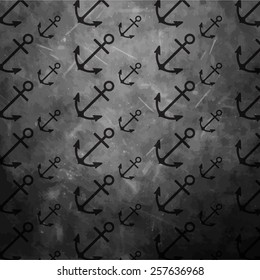 Vector pattern with anchors. For wallpaper, pattern fills, web page background, surface textures.