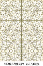 Vector pattern in Andalusian style