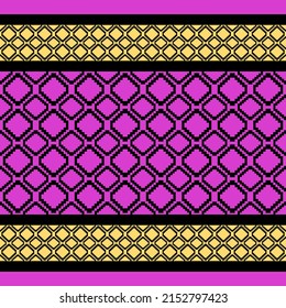Vector pattern with art ornament. Elements for design. chevron zigzag  pattern background abstract. geometric decorative. Purple yellow.